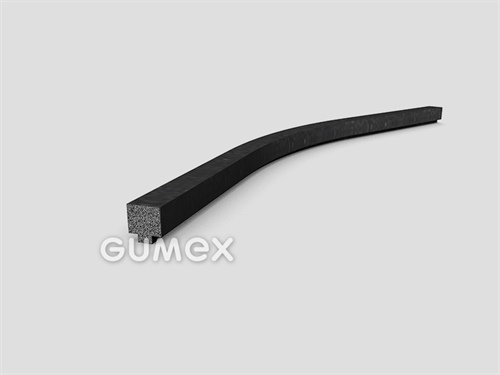 Mikroprofil tvaru "T", 7,5x7/3mm, 2-proud, hustota 500kg/m3, EPDM, -30°C/+80°C, černý